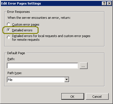 IIS7 - Disable Custom Errors