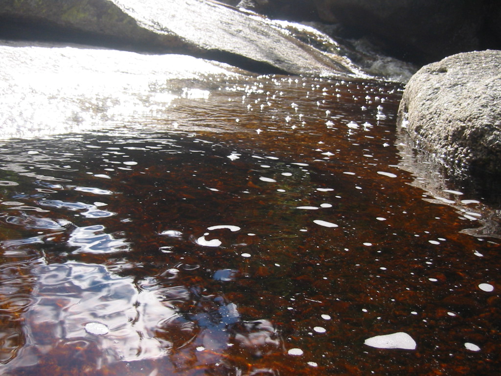 Water in Thoreau Falls - Like Bubbling Galaxy