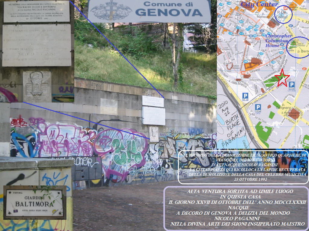 Genova - Birthplace of Nicolo Paganini