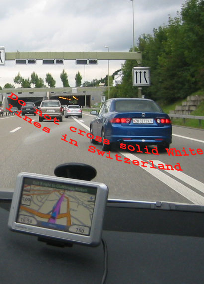 Do not Cross Solid White Lines