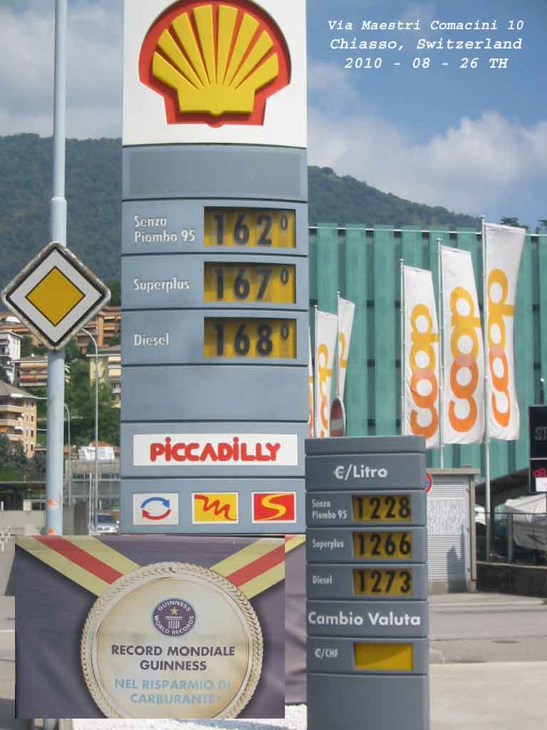 Gas-Station-in-Chiasso nel risparmio di carburante