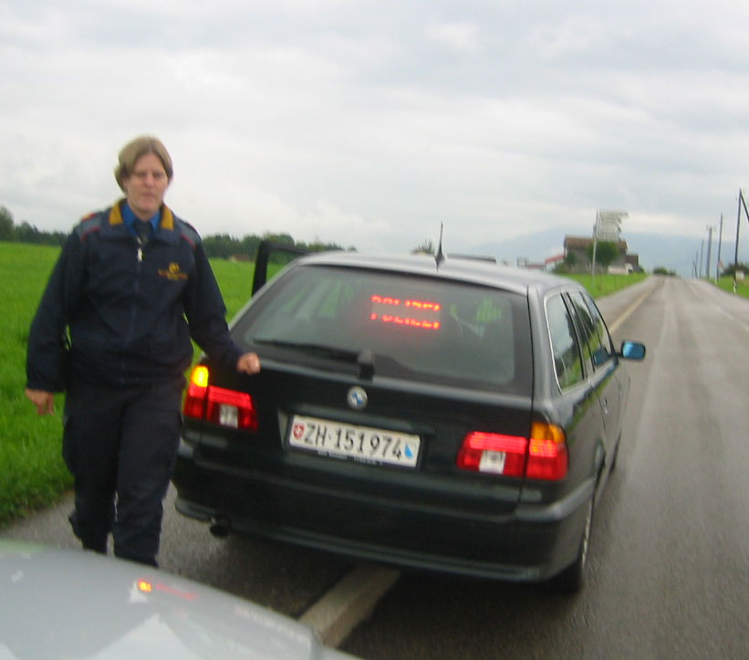Typical Police Car in Switzerland