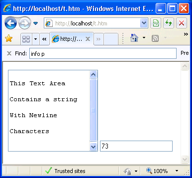 TextArea Length - IE