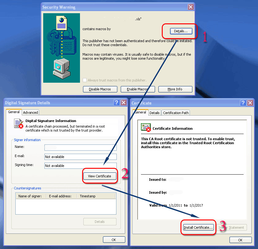 Excel-Install-Certificate