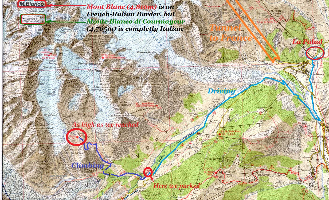 La Palud - Rifugio Monzino - Monte Bianco