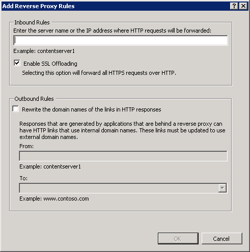 IIS Reverse Proxy Option